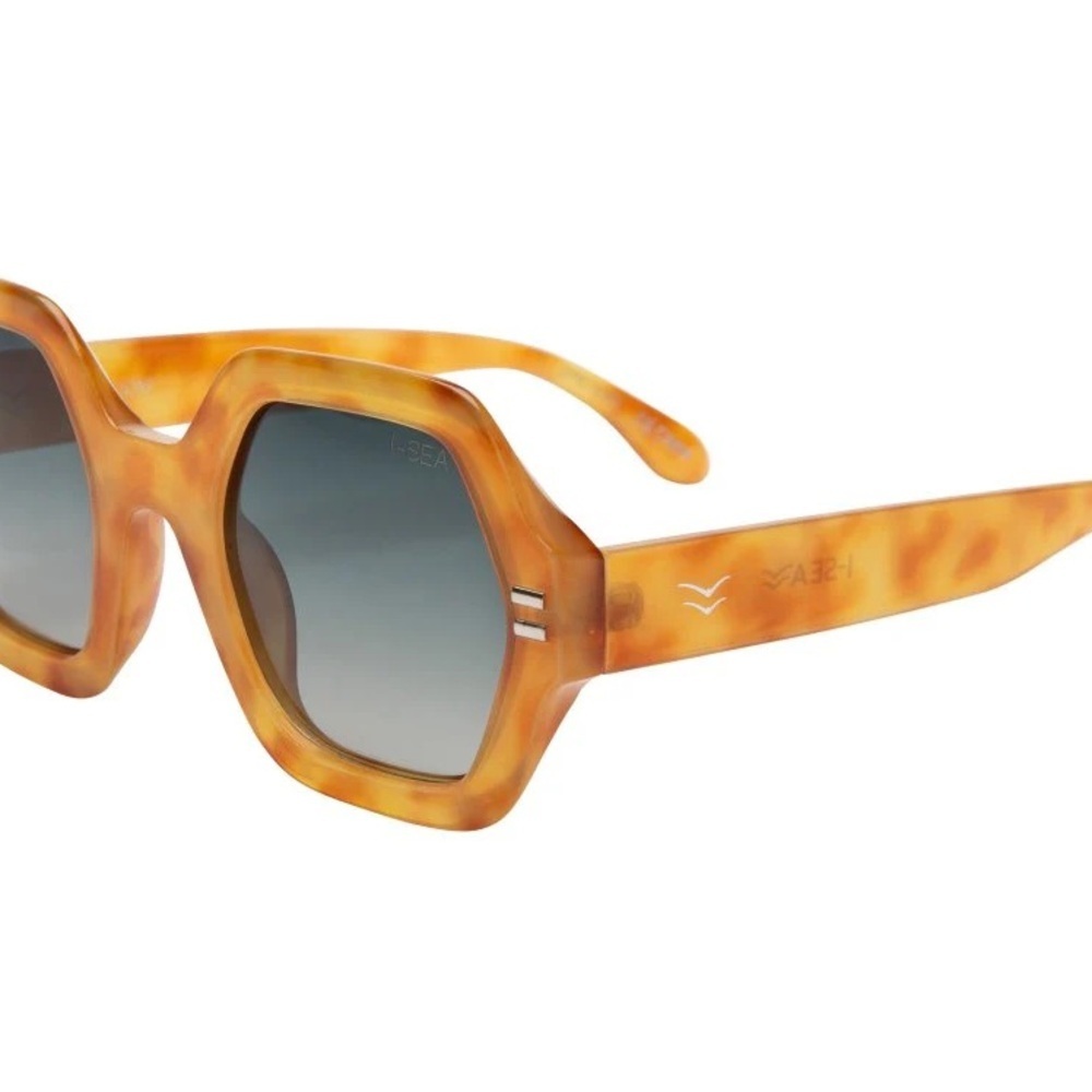 Free People X I SEA JONI Yellow Sunglasses new - Picture 3 of 4